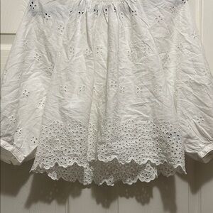 Old Navy White Eyelet Blouse